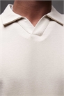 Полурукавная рубашка-поло свободного кроя из плотной ткани артикул 139966041