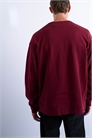 Легкая толстовка премиум-класса с увеличенным кроем, бордового цвета артикул 149141289