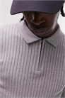 Поло с ребристой вязкой артикул 118879387