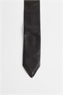 Тонкий кожаный галстук артикул 156088852