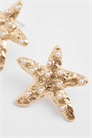Сережки-гвоздики в виде морских звезд с текстурированными искусственными жемчужинами артикул 153723858
