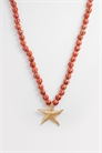 Колье с крупными бусинами в виде морской звезды артикул 153723871