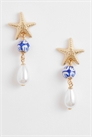 Серьги-капли с искусственными жемчужинами в виде морских звезд артикул 153723866