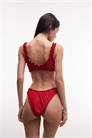 Бикини-трусики бразильского кроя с оборками артикул 152703823
