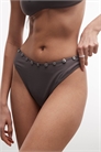 Бикини с высокой талией и отделкой на пуговицах артикул 152703749