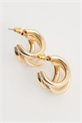 Серьги с тройным кольцом и фактурной поверхностью артикул 154316200