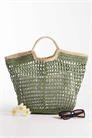 Соломенная сумка с ручкой сверху артикул 152383637