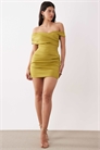 Мини-платье с сборками артикул 155158870