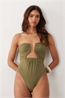 Купальник из бумаги с асимметричным вырезом артикул 153328384