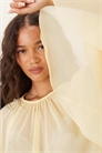 Блузка из шифона с рукавами с оборками артикул 148717122