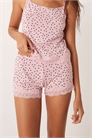 Комбинируемые шорты-пижама с кружевной отделкой артикул 150036877