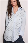 Рубашка с крупными пуговицами артикул 156340818