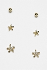 Набор сережек-гвоздиков в виде морских звезд артикул 146698399