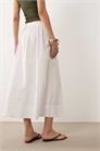Юбка средней длины из поплина артикул 153836907