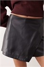 Мини-юбка из искусственной кожи артикул 154263494