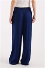 Брюки с широкими брючинами из смесовой ткани артикул 155388072