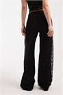 Брюки с широкими брючинами и кружевом артикул 155845464
