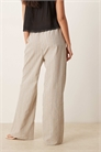 Брюки с широкими брючинами, имитирующие льняную ткань, с низкой посадкой артикул 140306707
