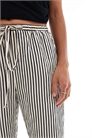 Брюки с широкими брючинами в полоску артикул 147766014