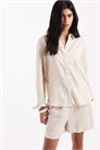 Рубашка свободного кроя с высоким содержанием льна co-ord артикул 117364167