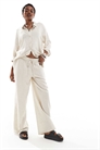 Брюки свободного кроя из смешанного льна co-ord артикул 133450472
