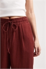 Брюки с завязкой на талии из смешанного льна артикул 153815088