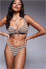 Топ-бикини-кроп из махровой ткани «Fuller Bust Eva» с U-образной косточкой артикул 141103542