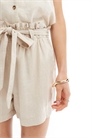 Льняные шорты с завязкой на талии co-ord артикул 129013969