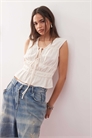 Топ с завязками спереди артикул 141461902