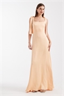 Макси-платье с открытыми плечами для подружки невесты артикул 153576609