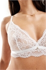 Сексуальный бюстгальтер-бралетт из кружева без наполнителя артикул 134205738