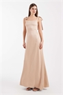 Макси-платье с открытыми плечами для подружки невесты артикул 153576599
