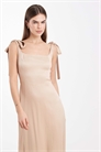 Макси-платье с открытыми плечами для подружки невесты артикул 153576599