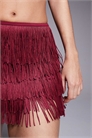 Мини-юбка средней высоты с бахромой от Maristella co-ord артикул 153786275