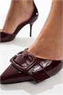 Туфли на каблуке с пряжкой артикул 150146400