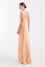 Макси-платье с одним плечом и шарфом для подружки невесты артикул 153576608