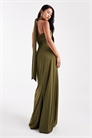 Макси-платье с завышенной талией и завязками на шее для подружек невесты артикул 151900947