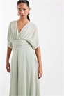 Макси-платье из плиссированного шифона для подружки невесты артикул 153113239