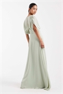 Макси-платье из плиссированного шифона для подружки невесты артикул 153113239