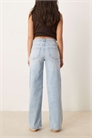 Джинсы с высокой талией и широкими брючинами артикул 139983204