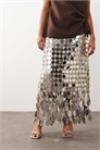 Юбка средней длины с бахромой из пайеток в стиле «Curve Futurist» артикул 150075497
