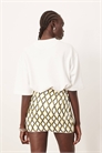 Мини-юбка с геометрическим узором артикул 143259993
