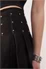 Мини-юбка с заклепками и складками от Gatlin co-ord артикул 143374012