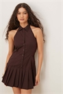 Мини-платье с воротником от Mikena артикул 148028301
