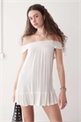Мини-платье с открытыми плечами от Panasi артикул 144073220