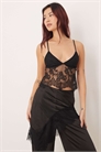 Топ-ками с кружевом и глубоким вырезом от Kaika артикул 154832751