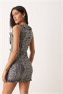 Мини-платье Kasuya из шифона с пайетками артикул 153492213