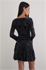 Мини-платье Anyeli с бархатными вставками артикул 153492217