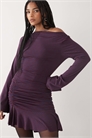 Мини-платье с длинными рукавами артикул 151750267