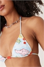 Купить бикини-топ с треугольными чашками и принтом на спине артикул 148002897